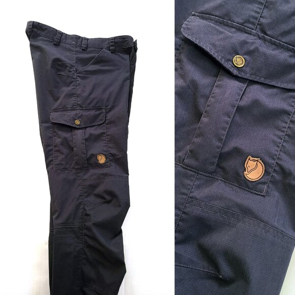 Fjallraven Vidda Pro Lite G-1000 Pants Men’s 30x32 Outdoor Hiking Trousers Black - Picture 11 of 14